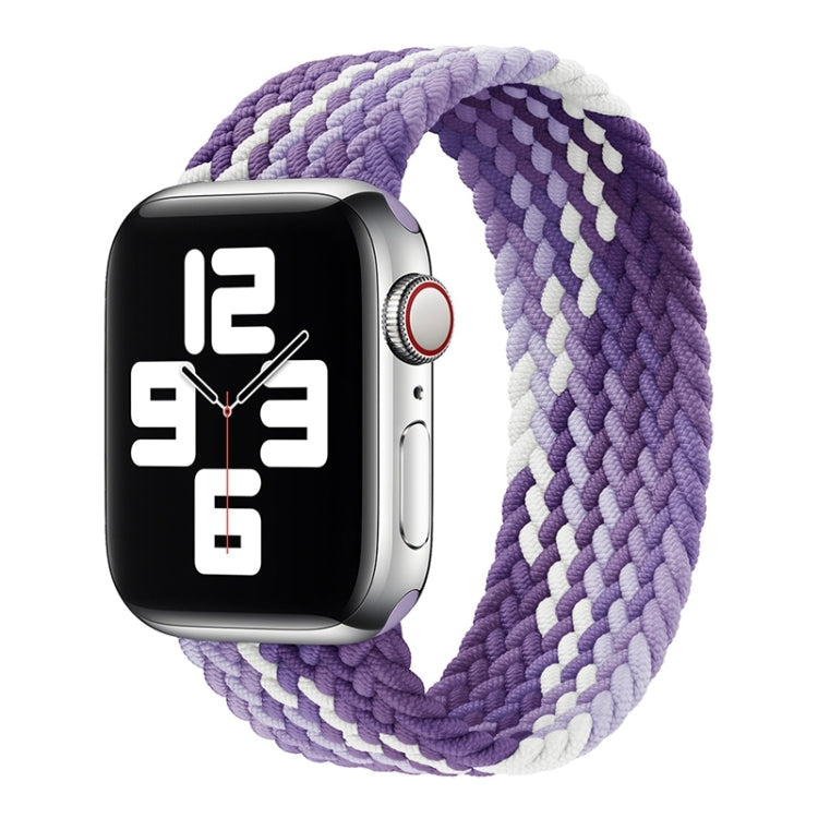 Single Loop Weaving Nylon Watch Band, Size: L 165mm For Apple Watch Ultra 49mm&Watch Ultra 2 49mm / Series 9&8&7 45mm / SE 3&SE 2&6&SE&5&4 44mm / 3&2&1 42mm(Grape Purple) - Watch Bands by buy2fix | Online Shopping UK | buy2fix