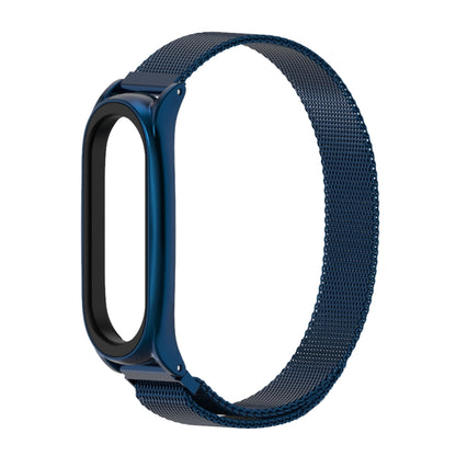 For Xiaomi Mi Band 6 / 5 / 4 / 3 Mijobs Milan Magnetic Plus Stainless Steel Watch Band(Blue) - Watch Bands by MIJOBS | Online Shopping UK | buy2fix