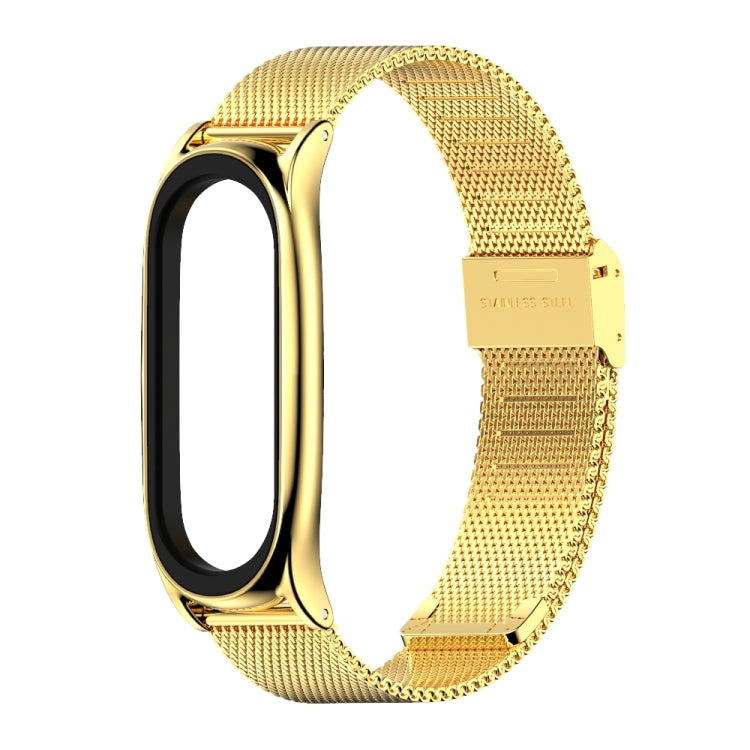 For Xiaomi Mi Band 6 / 5 / 4 / 3 Mijobs Milan Buckle Plus Stainless Steel Watch Band(Gold) - Watch Bands by MIJOBS | Online Shopping UK | buy2fix