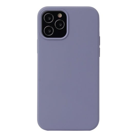 For iPhone 13 Pro Max Solid Color Liquid Silicone Shockproof Protective Case (Lavender Grey) - iPhone 13 Pro Max Cases by buy2fix | Online Shopping UK | buy2fix