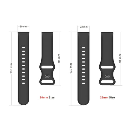 22mm For Amazfit GTS 2e Butterfly Buckle Silicone Watch Band(Mint Green) - Watch Bands by buy2fix | Online Shopping UK | buy2fix