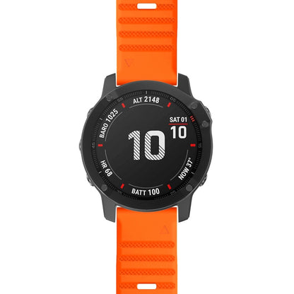 For Garmin Fenix 7X / 6X 26mm Smart Watch Quick Release Silicon Watch Band(Orange) - Watch Bands by buy2fix | Online Shopping UK | buy2fix