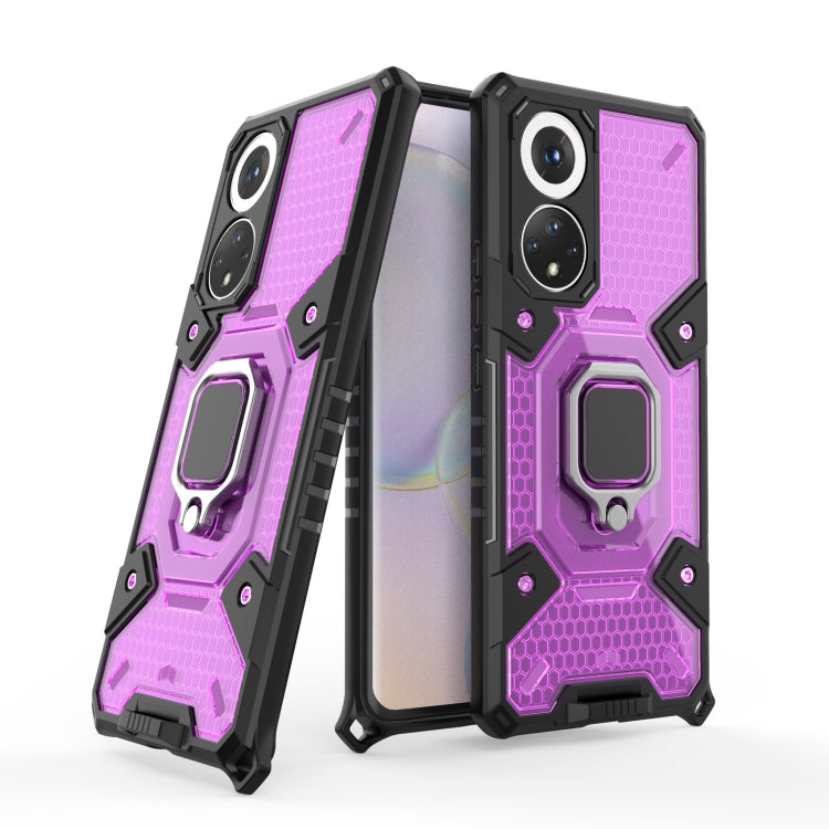 For Honor 50 Space PC + TPU Ring Holder Protective Case(Purple) - Honor Cases by buy2fix | Online Shopping UK | buy2fix