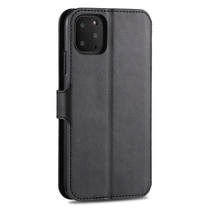 For iPhone 11 Pro AZNS Calf Texture Magnetic Horizontal Flip PU Leather Case with Holder & Card Slots & Photo Frame(Black) - iPhone 11 Pro Cases by AZNS | Online Shopping UK | buy2fix