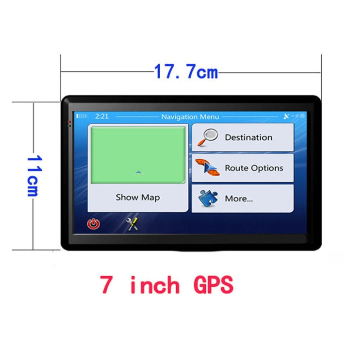 X20 7 inch Car GPS Navigator 8G+256M Capacitive Screen Bluetooth Reversing Image, Specification:North America Map - In Car by buy2fix | Online Shopping UK | buy2fix