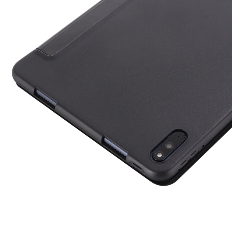 For Huawei MatePad 11 (2021) GEBEI Shockproof Horizontal Flip Leather Case with Three-folding Holder(Black) - Huawei by GEBEI | Online Shopping UK | buy2fix