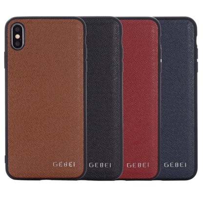 For iPhone 11 GEBEI Full-coverage Shockproof Leather Protective Case(Blue) - iPhone 11 Cases by GEBEI | Online Shopping UK | buy2fix