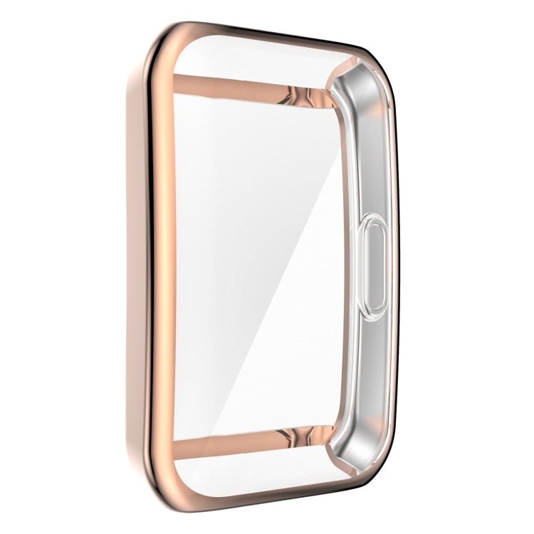 For Huawei Band 6 / 6 Pro / Honor Band 6 Full Coverage TPU Electroplating Protective Case Cover(Rose Gold) - Smart Wear by buy2fix | Online Shopping UK | buy2fix