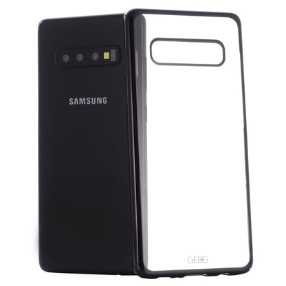 For Galaxy S10 GEBEI Shockproof  Plating PC Protective Case(Black) - Galaxy Phone Cases by GEBEI | Online Shopping UK | buy2fix