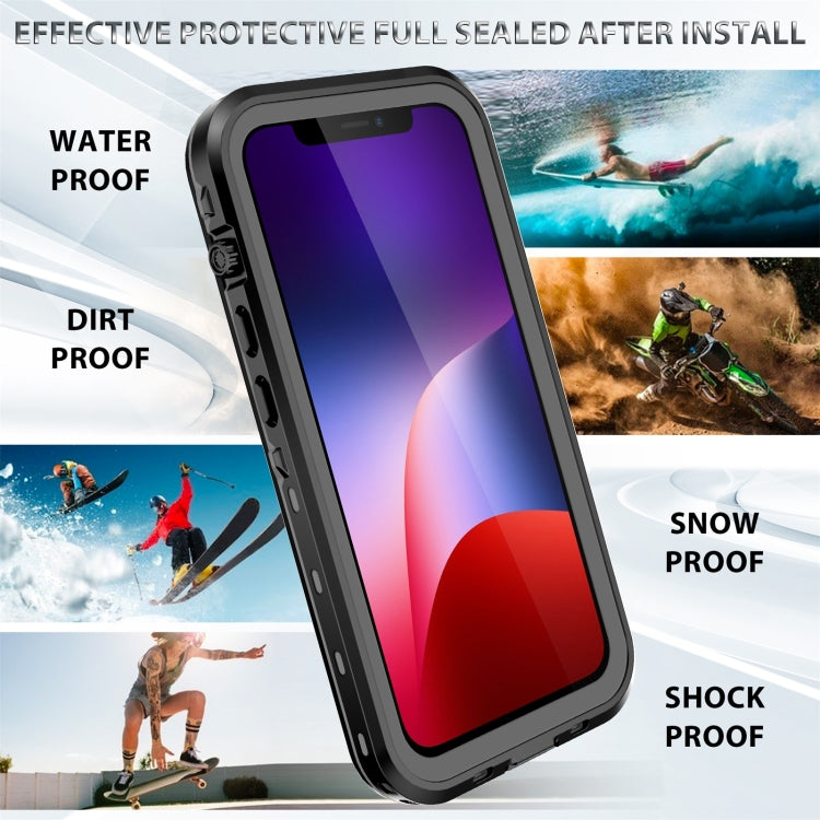 For iPhone 13 RedPepper Transparent Dot Shockproof Waterproof PC + TPU Protective Case(Black) - Apple Accessories by RedPepper | Online Shopping UK | buy2fix