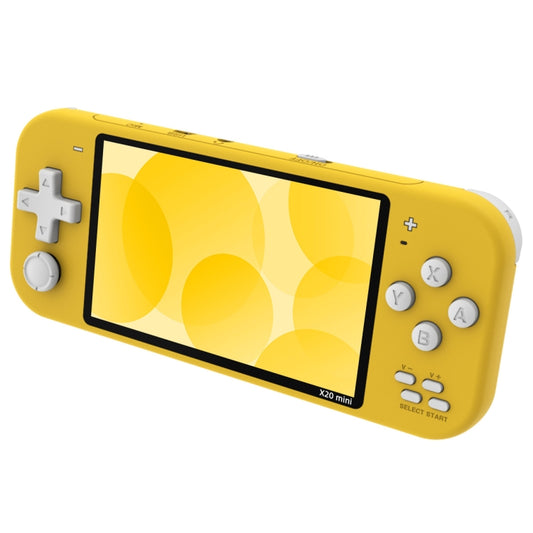 X20 mini Classic Games Handheld Game Console with 4.3 inch Screen & 8GB Memory(Yellow) - Pocket Console by buy2fix | Online Shopping UK | buy2fix