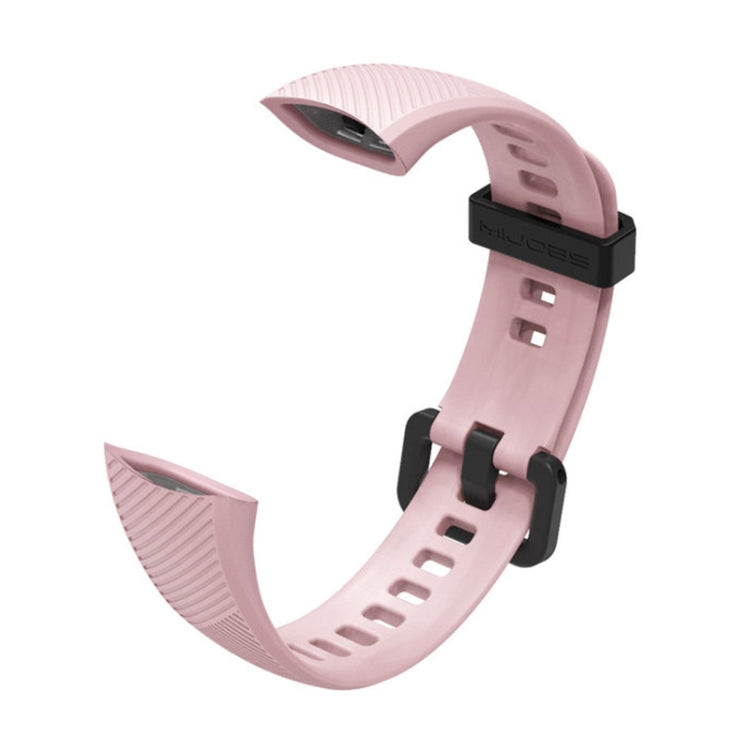 For Honor Band 4 / 5 MIJOBS Breathable Silicone Watch Band(Pink) - Watch Bands by MIJOBS | Online Shopping UK | buy2fix