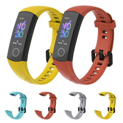 For Honor Band 4 / 5 MIJOBS Breathable Silicone Watch Band(Yellow) - Watch Bands by MIJOBS | Online Shopping UK | buy2fix