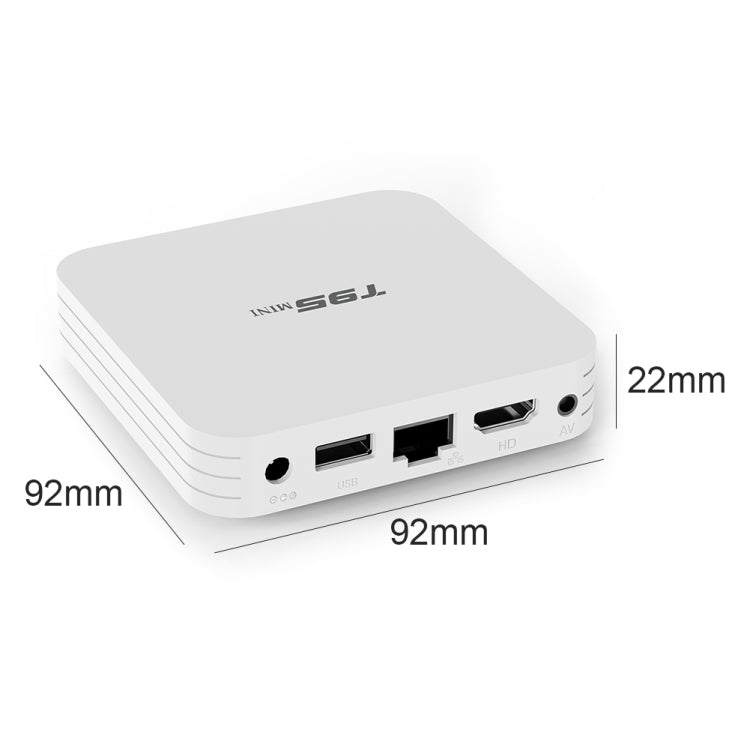 T95MINI 4K HD Network TV Set Top Box, Android 10.0, Allwinner H313 Quad Core 64-bit Cortex-A53, 1GB + 8GB, Support 2.4G WiFi, HDMI, AV, LAN, USB 2.0, EU Plug - Consumer Electronics by buy2fix | Online Shopping UK | buy2fix
