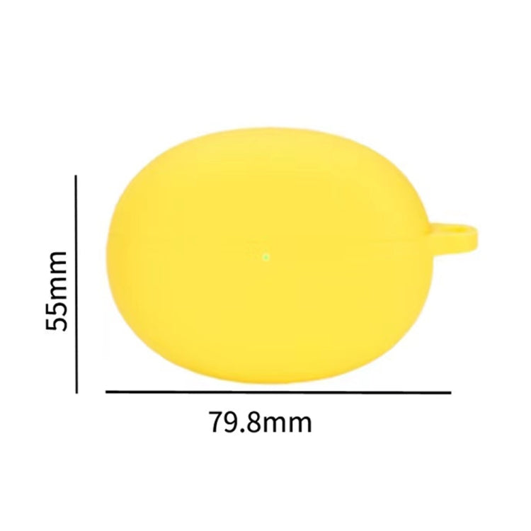 For OPPO Enco Free 2 Anti-fall Wireless Earphone Silicone Protective Case with Hook(Yellow) - Other Earphone Case by buy2fix | Online Shopping UK | buy2fix