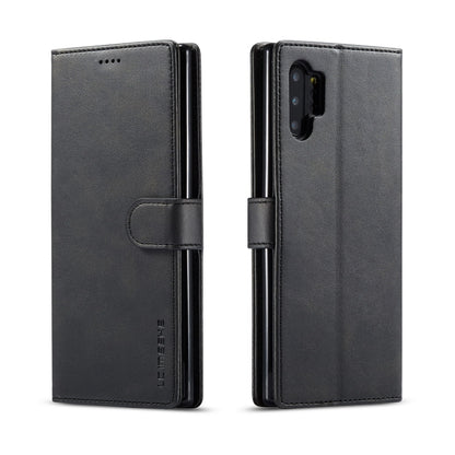 For Galaxy Note 10 Plus LC.IMEEKE Calf Texture Horizontal Flip Leather Case, with Holder & Card Slots & Wallet(Black) - Galaxy Phone Cases by LC.IMEEKE | Online Shopping UK | buy2fix