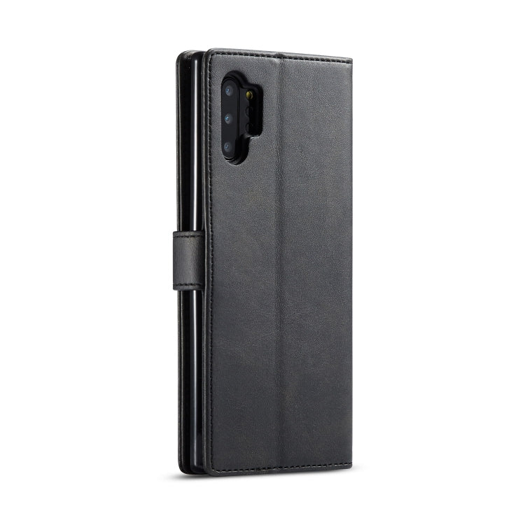 For Galaxy Note 10 Plus LC.IMEEKE Calf Texture Horizontal Flip Leather Case, with Holder & Card Slots & Wallet(Black) - Samsung Accessories by LC.IMEEKE | Online Shopping UK | buy2fix