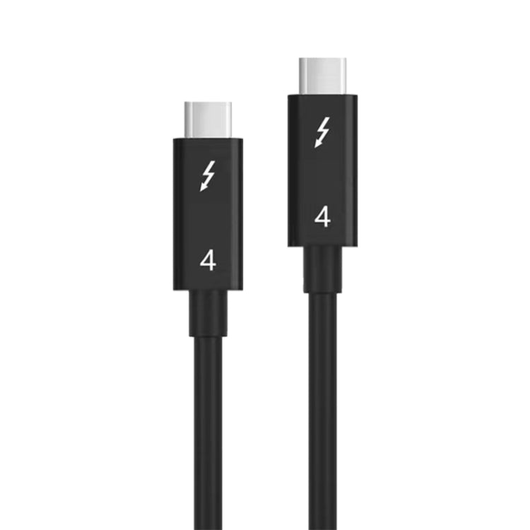 USB-C / Type-C Male to USB-C / Type-C Male Multi-function Transmission Cable for Thunderbolt 4, Cable Length:0.8m(Black) - Computer & Networking by buy2fix | Online Shopping UK | buy2fix