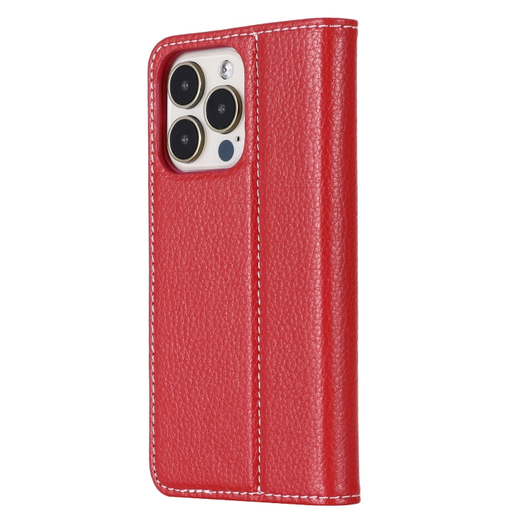 For iPhone 13 GEBEI PU+TPU Horizontal Flip Protective Case with Holder & Card Slots(Rose Red) - iPhone 13 Cases by GEBEI | Online Shopping UK | buy2fix