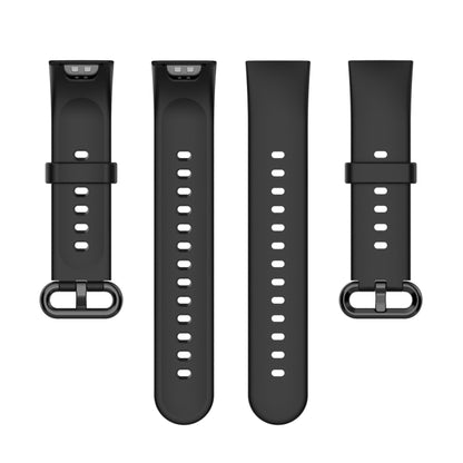 For Xiaomi Redmi Watch 2 Solid Color Silicone Strap Watch Band(Black) - Smart Wear by buy2fix | Online Shopping UK | buy2fix