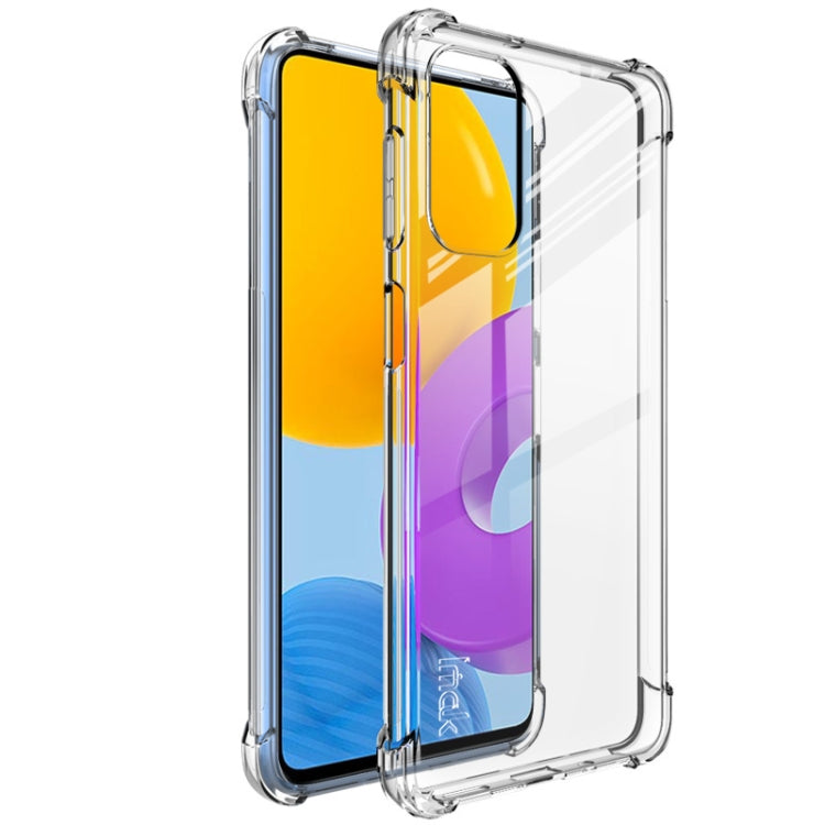 For Samsung Galaxy M52 5G imak All-inclusive Shockproof Airbag TPU Phone Case with Screen Protector(Transparent) - Galaxy Phone Cases by imak | Online Shopping UK | buy2fix