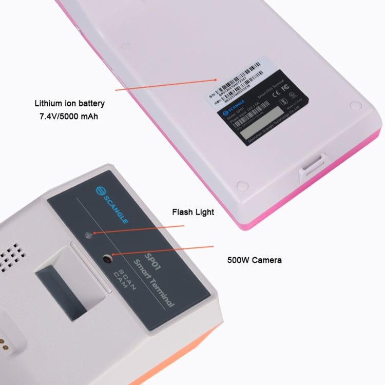 SGT-SP01 5.5 inch HD Screen Handheld POS Receipt Printer, Basic Version, UK Plug(Blue) - Consumer Electronics by buy2fix | Online Shopping UK | buy2fix
