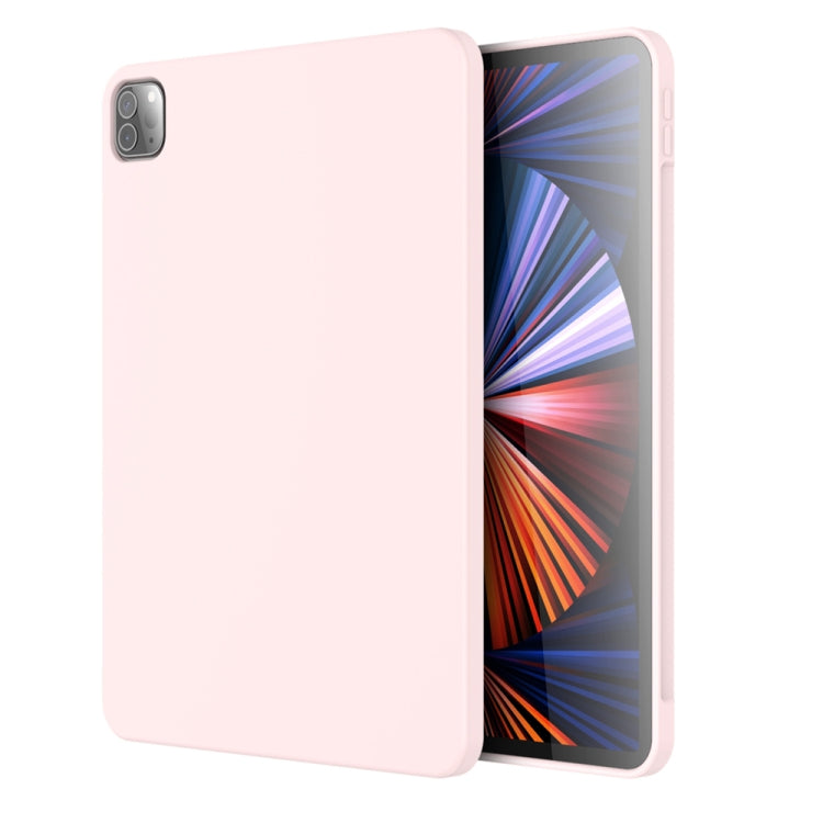 For iPad Pro 11 inch 2022 / 2021 / 2020 Mutural Silicone Microfiber Tablet Case(Pink) - iPad Pro 11 (2022/2021) Cases by Mutural | Online Shopping UK | buy2fix