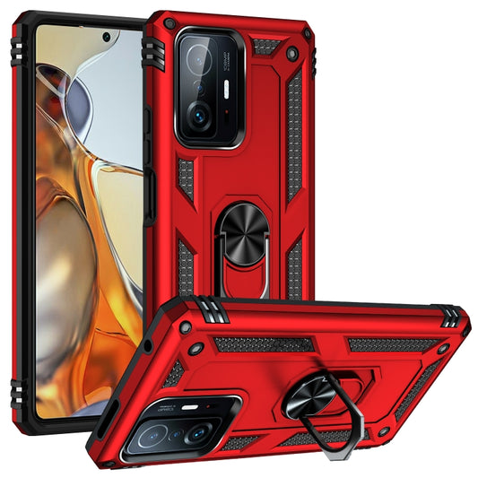 For Xiaomi 11T Pro Shockproof TPU + PC Phone Case(Red) - Xiaomi Cases by buy2fix | Online Shopping UK | buy2fix