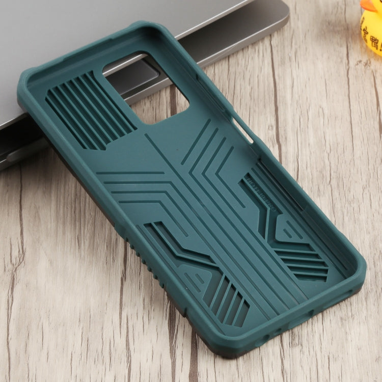 For Infinix Note 10 Pro Armor Warrior Shockproof PC + TPU Phone Case(Green) - Infinix Cases by buy2fix | Online Shopping UK | buy2fix