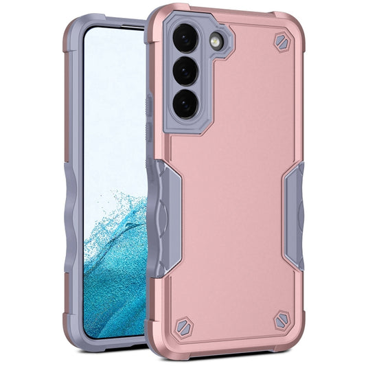 For Samsung Galaxy S22+ 5G Non-slip Armor Phone Case(Rose Gold) - Samsung Accessories by buy2fix | Online Shopping UK | buy2fix