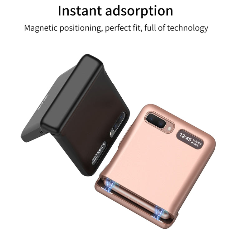 For Samsung Galaxy Z Flip 5G GKK Magnetic Full Coverage Phone Flip Case(Rose Gold) - Galaxy Phone Cases by GKK | Online Shopping UK | buy2fix