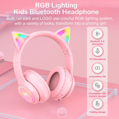 ONIKUMA B90 RGB Lighting Wireless Bluetooth Headphone (Pink) - Multimedia Headset by ONIKUMA | Online Shopping UK | buy2fix