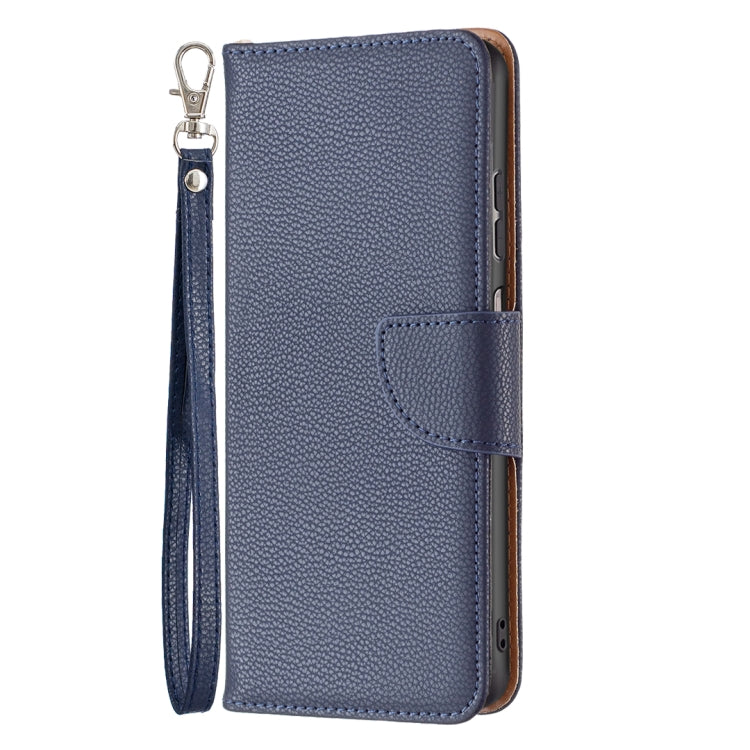 For Samsung Galaxy A23 5G Litchi Texture Pure Color Leather Phone Case(Dark Blue) - Samsung Accessories by buy2fix | Online Shopping UK | buy2fix