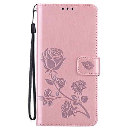 For Redmi Note 11 Global Version / Note 11S 4G Global Version Rose Embossed Leather Phone Case(Rose Gold) - Xiaomi Accessories by buy2fix | Online Shopping UK | buy2fix