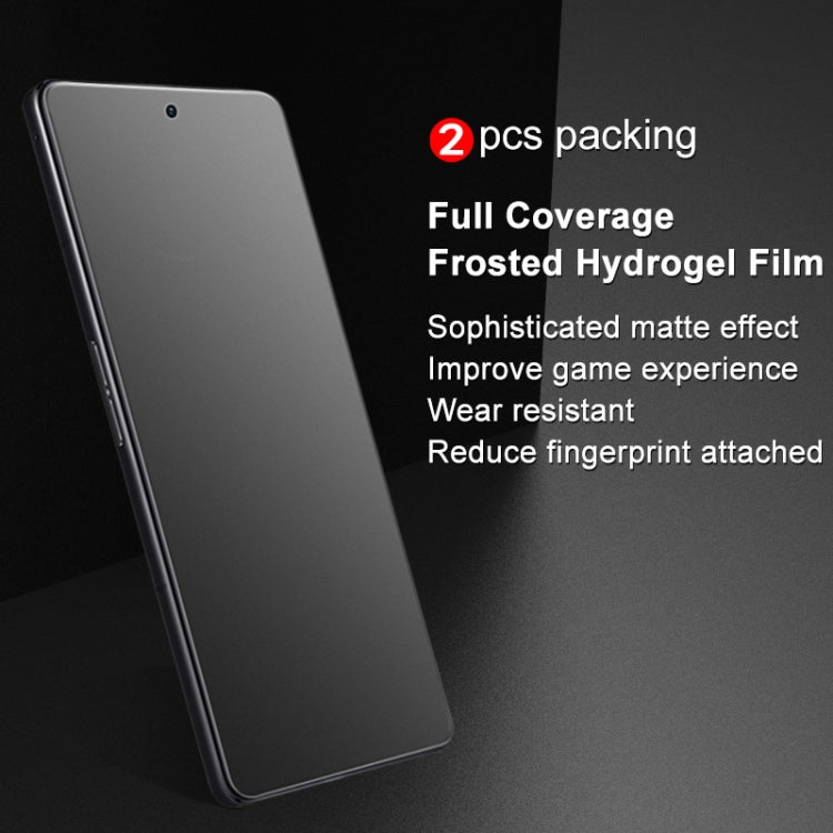 For Xiaomi Redmi K50 Gaming 5G 2 PCS IMAK Hydrogel Film III Full Coverage Screen Protector(Frosted) -  by imak | Online Shopping UK | buy2fix