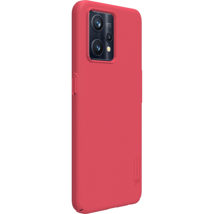 For OPPO Realme 9 Pro+ 5G NILLKIN Frosted PC Phone Case(Red) - Realme Cases by NILLKIN | Online Shopping UK | buy2fix