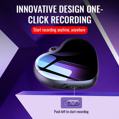 Q66 Heart Pendant Smart HD Noise Reduction Voice Control Recording Pen, Capacity:64GB - Security by buy2fix | Online Shopping UK | buy2fix