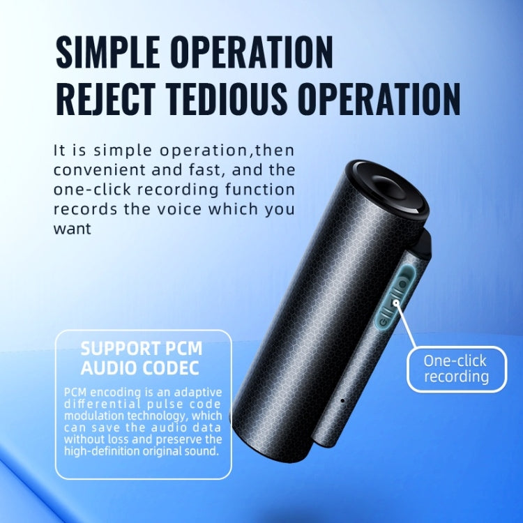 Q76 Smart HD Noise Reduction Voice Control Strong Magnetic Recording Pen, Capacity:32GB(Black) - Security by buy2fix | Online Shopping UK | buy2fix