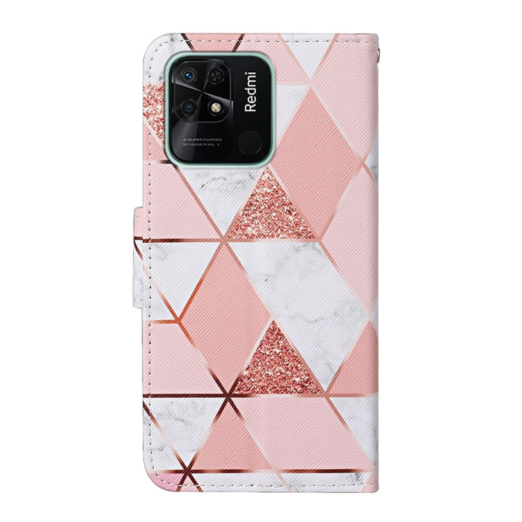 For Xiaomi Redmi 10C Colored Drawing Pattern Flip Leather Case(Marble) - Xiaomi Cases by buy2fix | Online Shopping UK | buy2fix