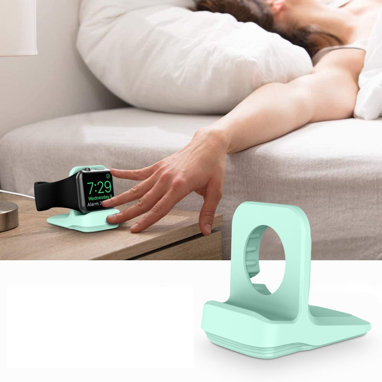 Silicone Charging Holder for Apple Watch(Mint Green) - Charger / Holder by buy2fix | Online Shopping UK | buy2fix