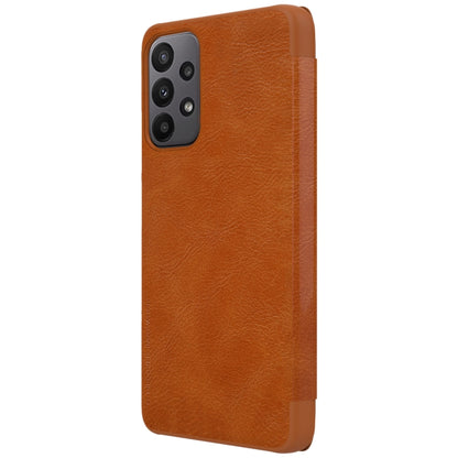 For Samsung Galaxy A23 4G NILLKIN QIN Series Crazy Horse Texture Leather Case(Brown) - Galaxy Phone Cases by NILLKIN | Online Shopping UK | buy2fix