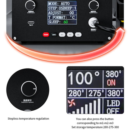 TBK D201 Constant Temperature Soldering Iron Welder Station With Smoke Filter(US Plug) - Soldering Iron Set by TBK | Online Shopping UK | buy2fix