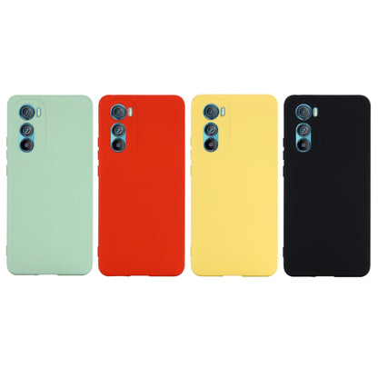 For Motorola Edge 30 Pure Color Liquid Silicone Shockproof Phone Case(Black) - Mobile Accessories by buy2fix | Online Shopping UK | buy2fix