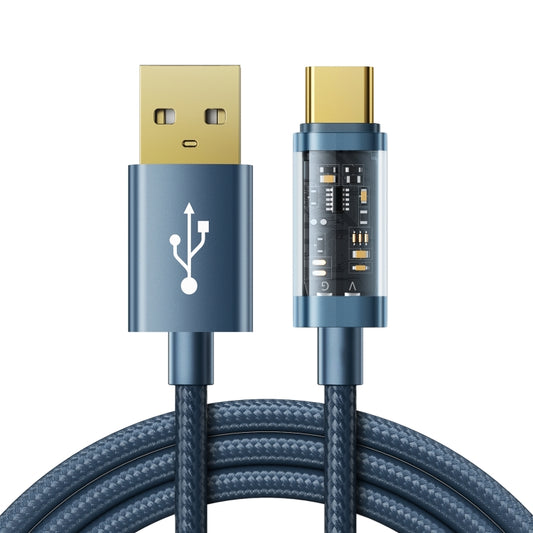 JOYROOM S-UC027A12 USB-A to USB-C / Type-C 3A Sync Data Cable, Cable Length:1.2m(Blue) -  by JOYROOM | Online Shopping UK | buy2fix