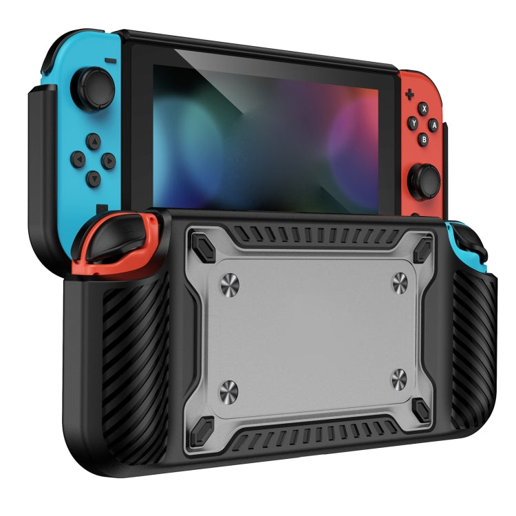 Game Handle Gamepad TPU+PC Protective Case for Switch OLED(Black) - Cases by buy2fix | Online Shopping UK | buy2fix