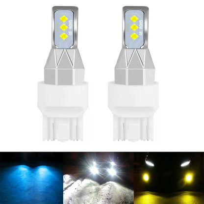 1 Pair 7443 DC 12V-24V 12W 1800LM Car LED Fog Light(White Light) - In Car by buy2fix | Online Shopping UK | buy2fix