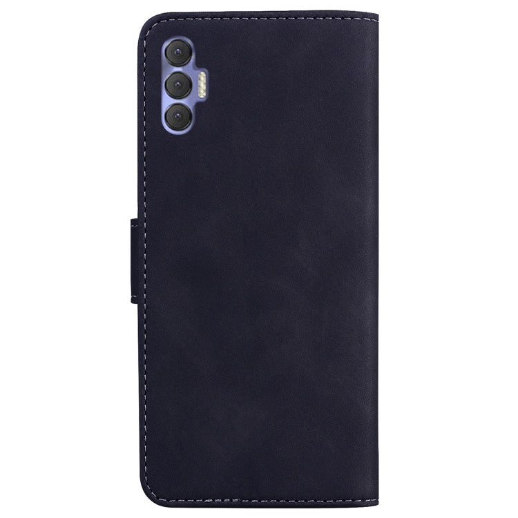 For Tecno Spark 8 Pro Skin Feel Pure Color Flip Leather Phone Case(Black) - Tecno Cases by buy2fix | Online Shopping UK | buy2fix