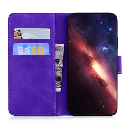 For Tecno Spark 8 Pro Skin Feel Pure Color Flip Leather Phone Case(Purple) - Tecno Cases by buy2fix | Online Shopping UK | buy2fix