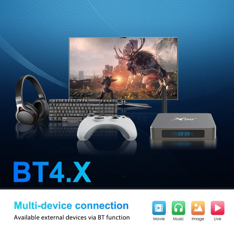 X96 X6 8K Smart TV BOX Android 11.0 Media Player, RK3566 Quad Core ARM Cortex A55, RAM: 8GB, ROM: 128GB, Plug Type:US Plug - Consumer Electronics by buy2fix | Online Shopping UK | buy2fix