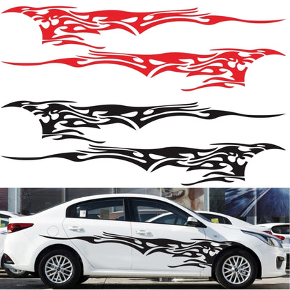 2 PCS/Set D-144 Fire Element Pattern Car Modified Decorative Sticker(Blue) - In Car by buy2fix | Online Shopping UK | buy2fix